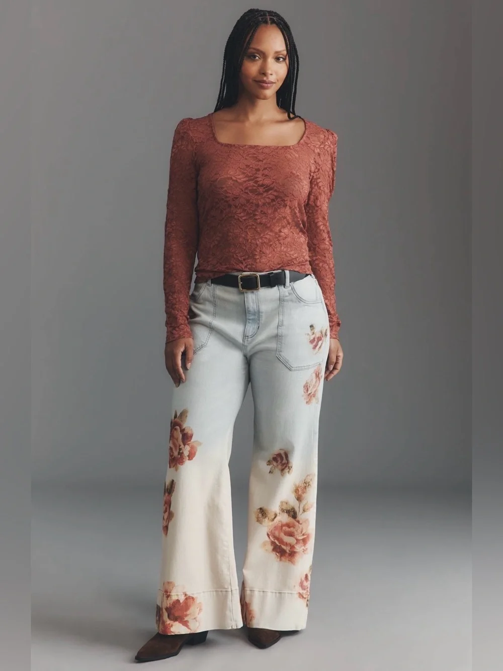 Anthropologie Puff Sleeve Lace Top in Pink. Size XL*. Brand new!